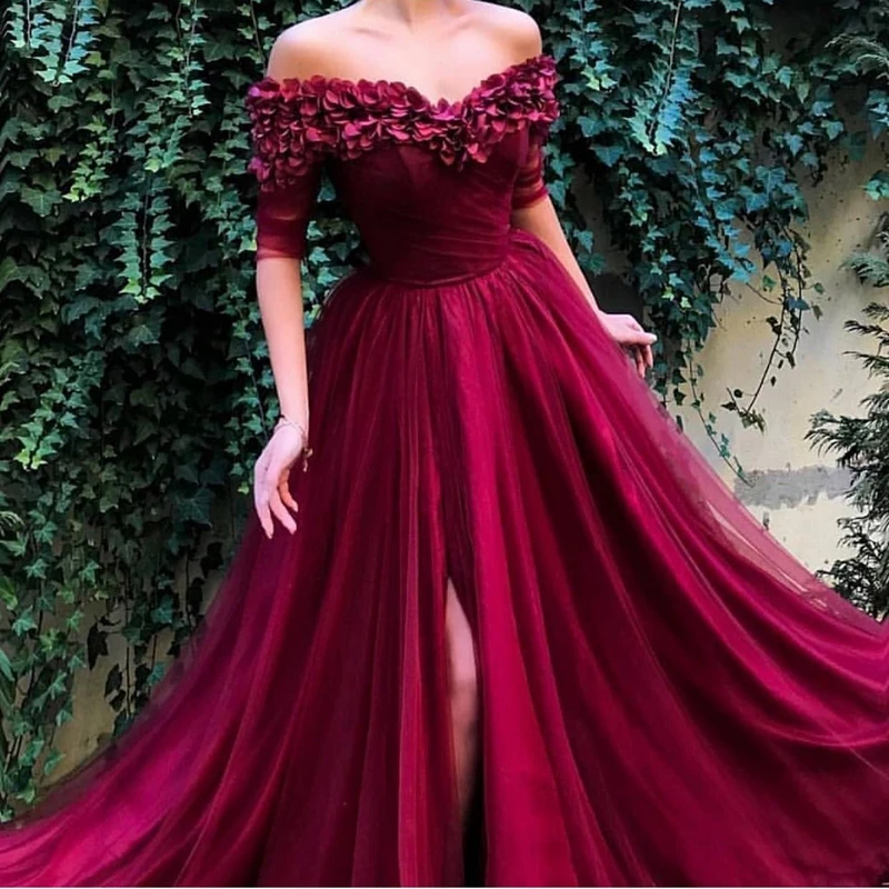Платье Красное Бордовое