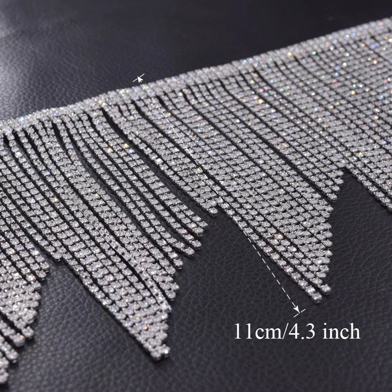 1yard clear wedding dress fringe trimmings appliques 11cm length tassel crystal rhinestones shiny glass sewing decorations
1yard clear wedding dress fringe trimmings appliques 11cm length tassel crystal rhinestones shiny glass sewing decorations
