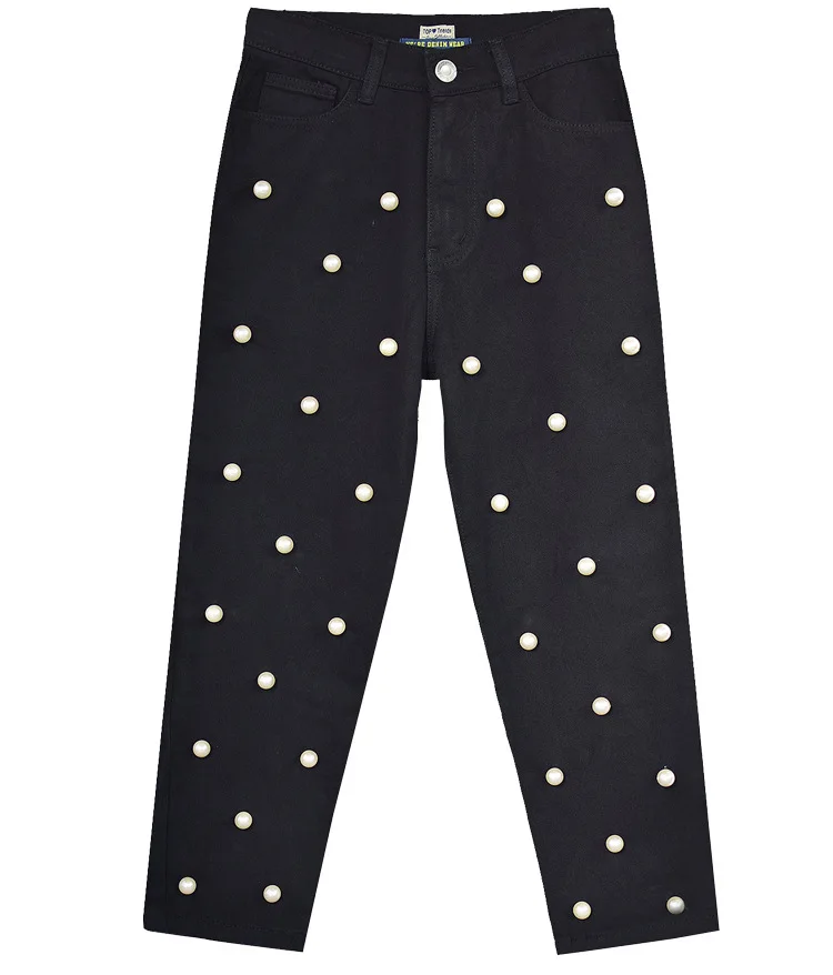 New States women's wear high waist straight nail loose wide-legged pants cowboy pants with great pearl lady eight pants
New States women's wear high waist straight nail loose wide-legged pants cowboy pants with great pearl lady eight pants