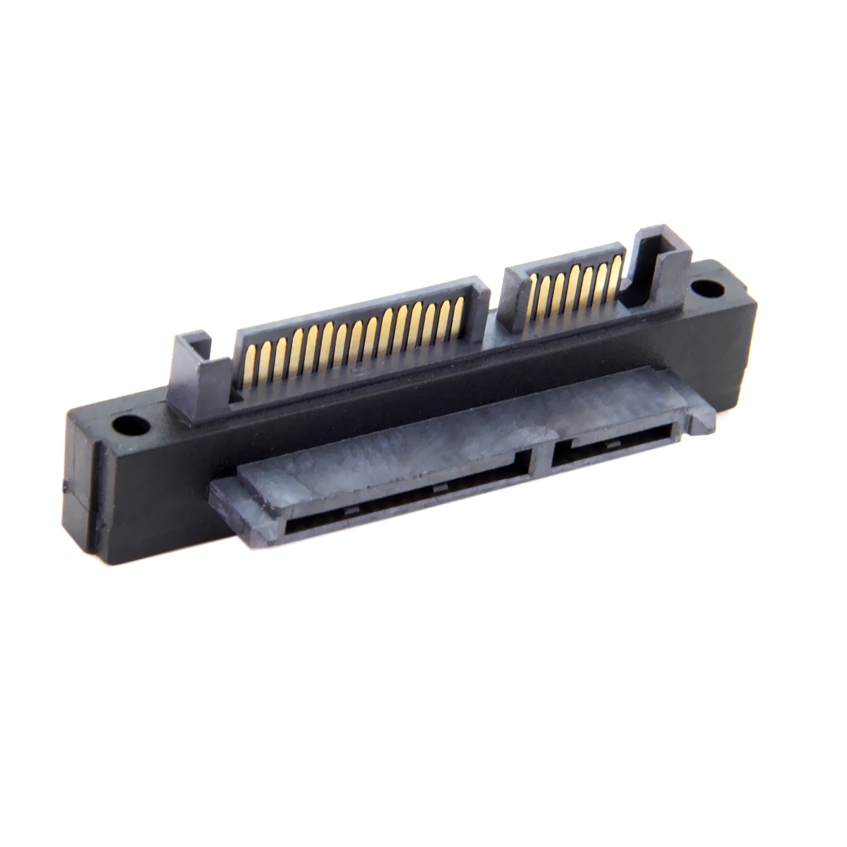 SATA 22Pin 7+15 Male to SATA 22Pin Female Extension 90 Degree Up Angled Convertor Adapter
SATA 22Pin 7+15 Male to SATA 22Pin Female Extension 90 Degree Up Angled Convertor Adapter