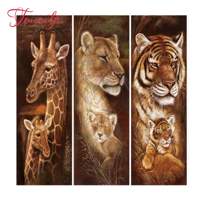 Touoilp 5D Diamond Painting Lion tiger giraffe Full square&Round Diamond embroidery Cross stitch Diamond crystal Wall Painting
Touoilp 5D Diamond Painting Lion tiger giraffe Full square&Round Diamond embroidery Cross stitch Diamond crystal Wall Painting