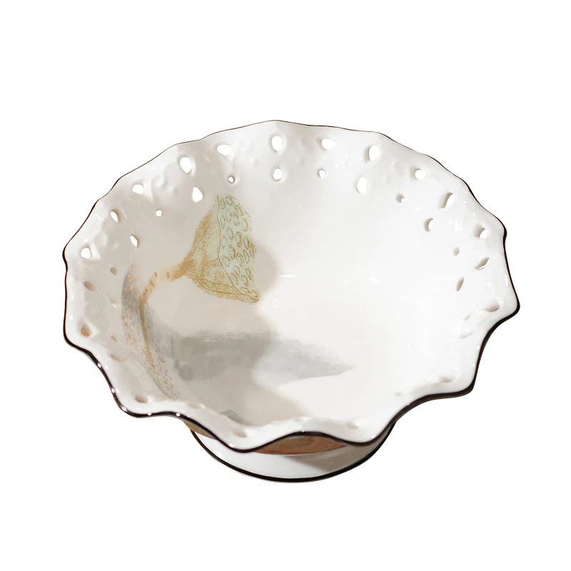 Neo-Chinese style Lotus Ceramic fruit Plate Candy Dish Fruit Basket Dessert Bowls Home Accessories Tableware Decoration Plate
Neo-Chinese style Lotus Ceramic fruit Plate Candy Dish Fruit Basket Dessert Bowls Home Accessories Tableware Decoration Plate