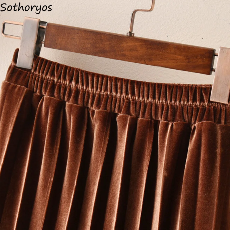 Skirts Women Long Gold Velvet High Waist All-match Elegant Ladies Skirt Womens Korean Style Trendy Moda Mujer 2020 Soft Chic
Skirts Women Long Gold Velvet High Waist All-match Elegant Ladies Skirt Womens Korean Style Trendy Moda Mujer 2020 Soft Chic
