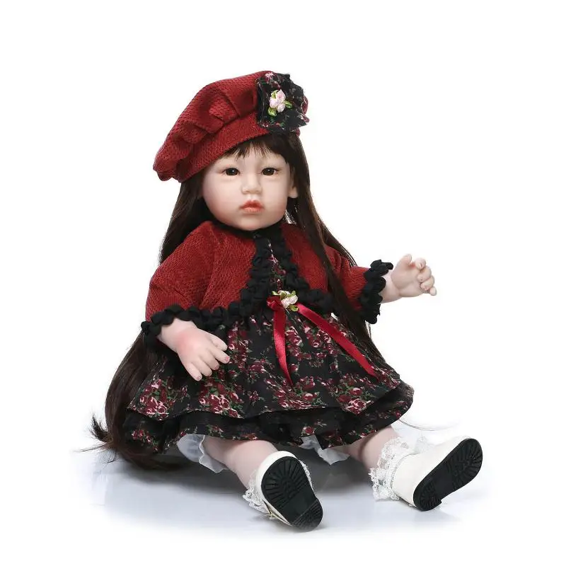 Модные силиконовые куклы Reborn 50 см хлопковые тела новорожденные brinquedos для девочек