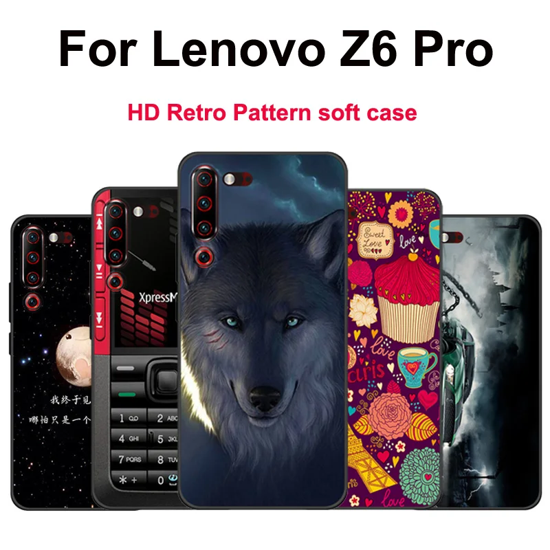 Чехол с узором HD для Lenovo Z6 Pro мягкий чехол из ТПУ Для Z 6 pro L78051 задняя крышка