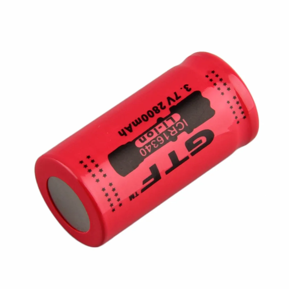 2PCS 16340 CR123A Battery 3.7V 2800mAh 16340 Rechargeable Batteries 16340 Li-ion Battery for Hheadlamp Cells Red Yellow Blue
2PCS 16340 CR123A Battery 3.7V 2800mAh 16340 Rechargeable Batteries 16340 Li-ion Battery for Hheadlamp Cells Red Yellow Blue