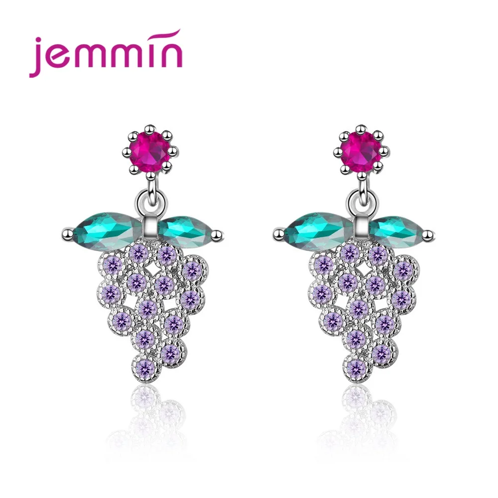 2021 Newest Jewelry 925 Sterling Silver Earrings Brilliant Top Quality Crystal Refined Anniversary Gift Colorful Grape Shape
2021 Newest Jewelry 925 Sterling Silver Earrings Brilliant Top Quality Crystal Refined Anniversary Gift Colorful Grape Shape