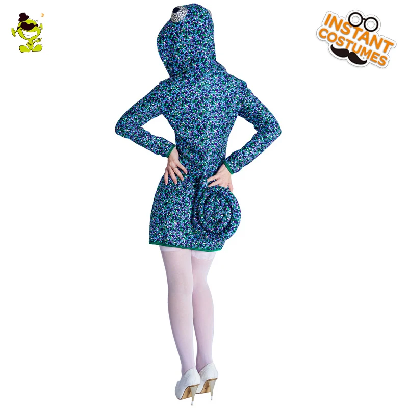 New Ladies Chameleon Costume Attach Hat Women's Cute Medium Length Coat For Halloween Party Cosplay Girl's Fancy Dress
New Ladies Chameleon Costume Attach Hat Women's Cute Medium Length Coat For Halloween Party Cosplay Girl's Fancy Dress