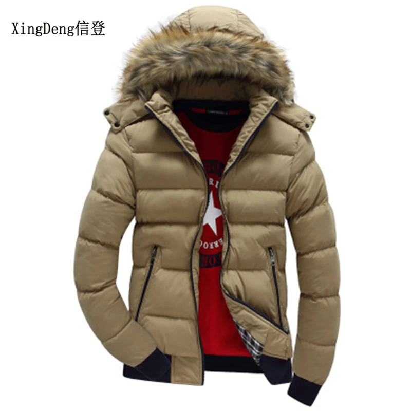 XingDeng Detachable Warm Jackets Men Hat Thick Coat Cotton-Padded Outwear Mens Coats Winter fashion Jacket Hooded Collar Clothes
XingDeng Detachable Warm Jackets Men Hat Thick Coat Cotton-Padded Outwear Mens Coats Winter fashion Jacket Hooded Collar Clothes