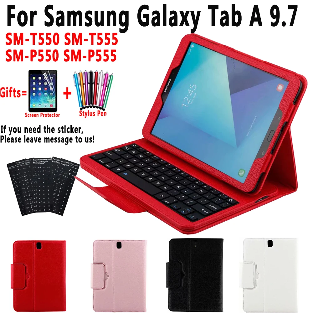 Клавиатура чехол для samsung Galaxy Tab 9,7 T550 T555 P550 P555 SM-T550 SM-T555 SM-P550 чехол принципиально кожа основа + клавиатура + пленка
Клавиатура чехол для samsung Galaxy Tab 9,7 T550 T555 P550 P555 SM-T550 SM-T555 SM-P550 чехол принципиально кожа основа + клавиатура + пленка