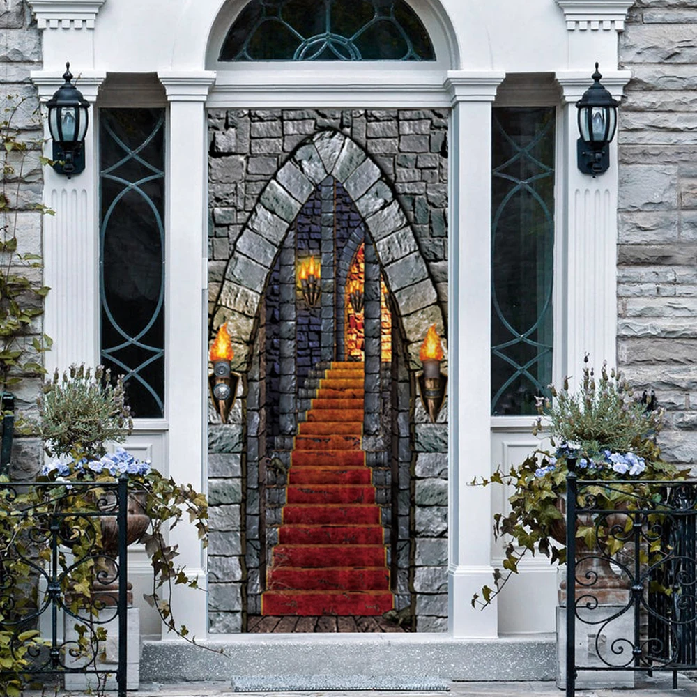 Foreign trade hot sale Halloween horror castle door stickers glass window stickers party wooden door renovation wall stickers
Foreign trade hot sale Halloween horror castle door stickers glass window stickers party wooden door renovation wall stickers