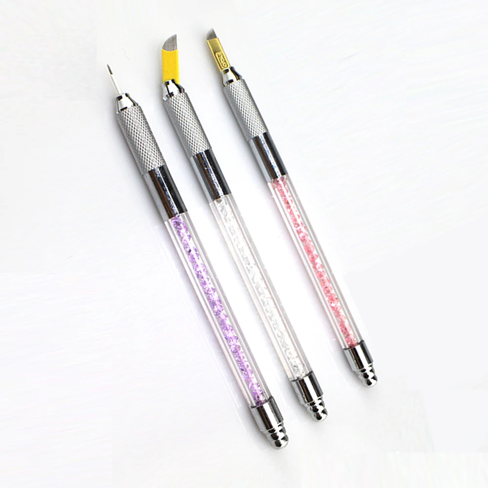 2Pcs Crystal Manual Pen Tattoo Permanent Makeup Eyebrow Pen 3D Microblading Embroidery Pen
2Pcs Crystal Manual Pen Tattoo Permanent Makeup Eyebrow Pen 3D Microblading Embroidery Pen