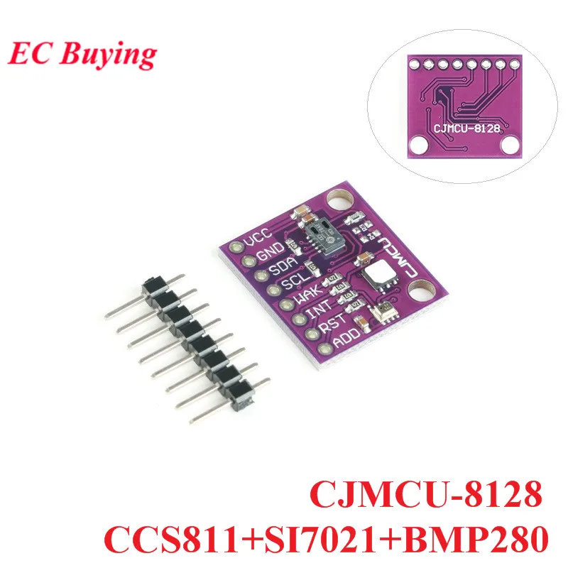 CJMCU-8128 CCS811 Carbon Dioxide CO2 Temperature Humidity Air Pressure Three in one Sensor Module VOCs CCS811+SI7021+BMP280
CJMCU-8128 CCS811 Carbon Dioxide CO2 Temperature Humidity Air Pressure Three in one Sensor Module VOCs CCS811+SI7021+BMP280
