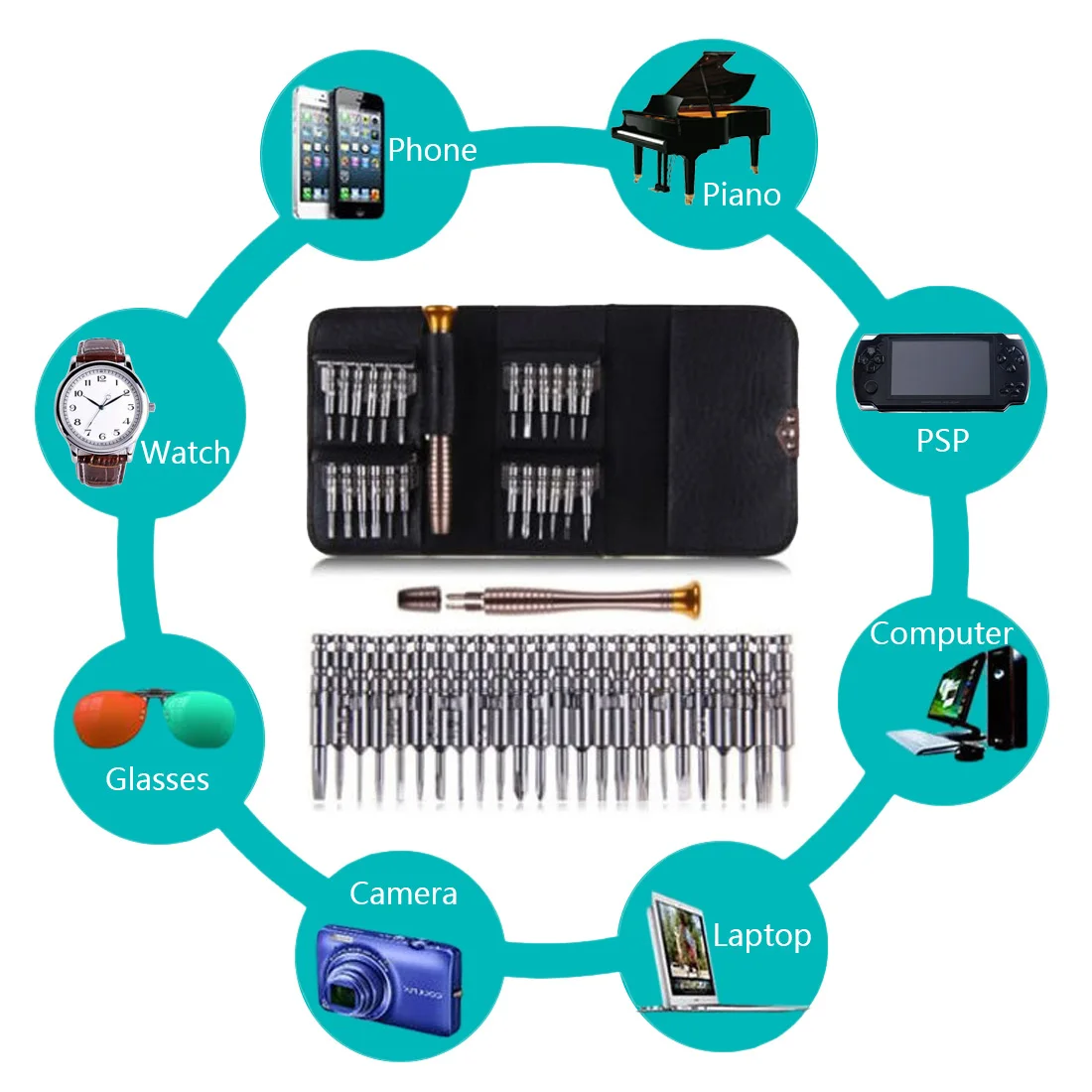 25 Combined 1 Multifunction Manual Screwdriver Bit Set Mobile Phone Repair Tool
25 Combined 1 Multifunction Manual Screwdriver Bit Set Mobile Phone Repair Tool