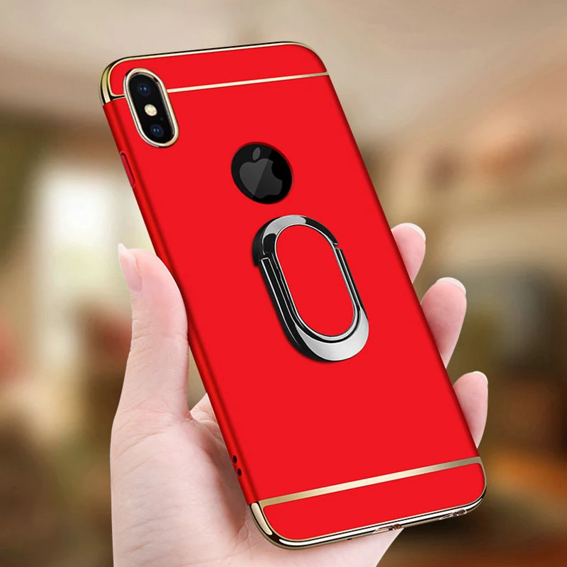 2018 чехлы для телефонов iPhone XS XR Max X Жесткий Чехол автомобильный держатель