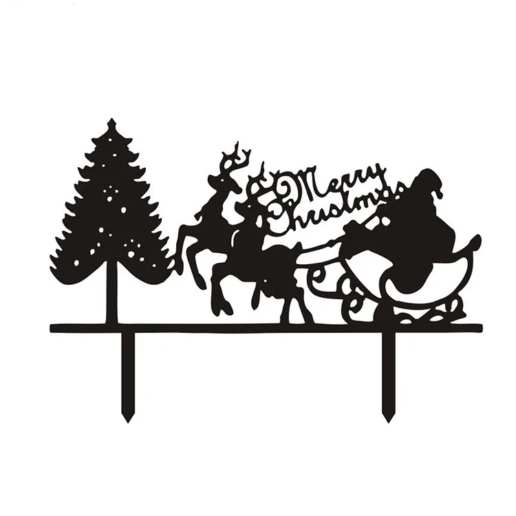 10pcs/lot Santa Claus Merry Christmas Cake Flags With Christmas Tree Black White Acrylic Cake Topper For Xmas Party Hot Sale
10pcs/lot Santa Claus Merry Christmas Cake Flags With Christmas Tree Black White Acrylic Cake Topper For Xmas Party Hot Sale