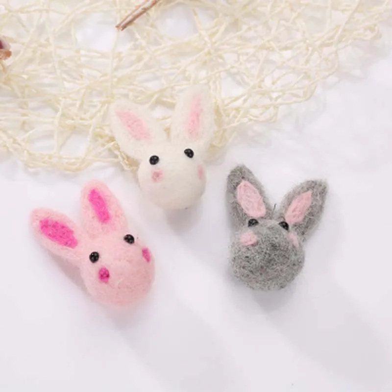 Cute Rabbit Bunny Head Wool Felt Cartoon Animal head Handmade DIY Material Women Girls Hairpin Hair Bands Jewelry Accessory 1PC
Cute Rabbit Bunny Head Wool Felt Cartoon Animal head Handmade DIY Material Women Girls Hairpin Hair Bands Jewelry Accessory 1PC
