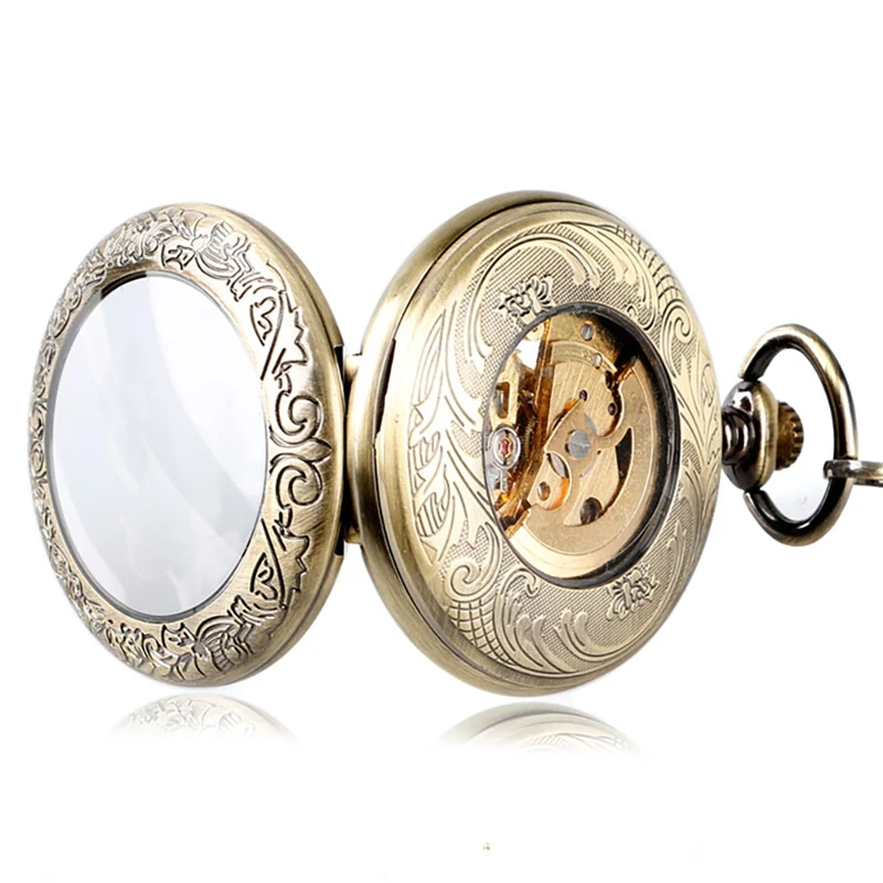 Automatic Mechanical Watches Men Steampunk Hollow Cover Transparent Glass Pocket Watch for Best Gifts Relogio Feminino
Automatic Mechanical Watches Men Steampunk Hollow Cover Transparent Glass Pocket Watch for Best Gifts Relogio Feminino