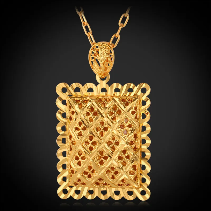 Big Pendant Necklace Gold Color Vintage Hollow Out Rectangle Fashion Jewelry Necklace For Women / Men Jewellery P227
Big Pendant Necklace Gold Color Vintage Hollow Out Rectangle Fashion Jewelry Necklace For Women / Men Jewellery P227