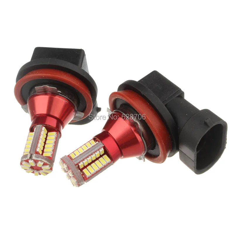 2X Car Light Cource Error Free H8 H11 57 SMD Bulb Auto LED Daytime Running light Fog lights DRL 12V | Автомобили и мотоциклы