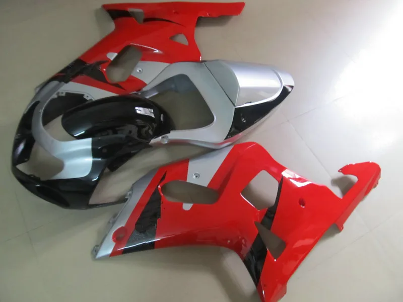 Набор обтекателей мотоцикла для GSXR600 750 K1 01 02 03 GSXR 600 GSXR750 2001 2002 2003 красный