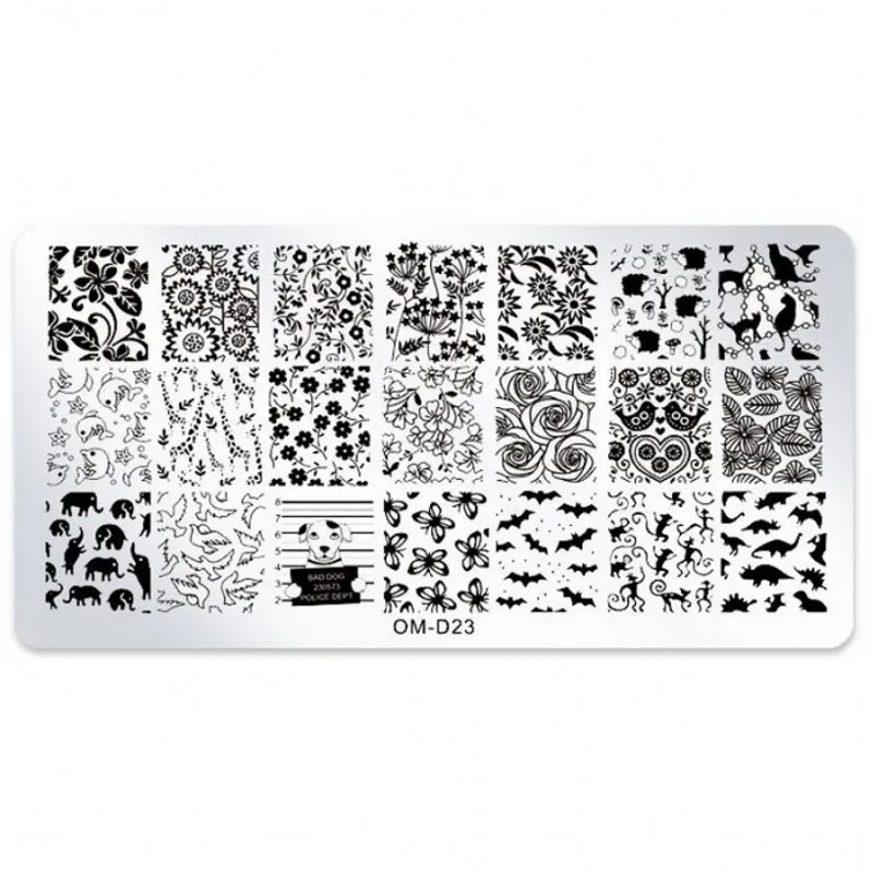 1Pcs Nail Art Image Stamp Stamping Plates Various Pattern (Rose Flower Bats Animal Leaf) Nails Templates DIY Plate Tools OM-D23#
1Pcs Nail Art Image Stamp Stamping Plates Various Pattern (Rose Flower Bats Animal Leaf) Nails Templates DIY Plate Tools OM-D23#