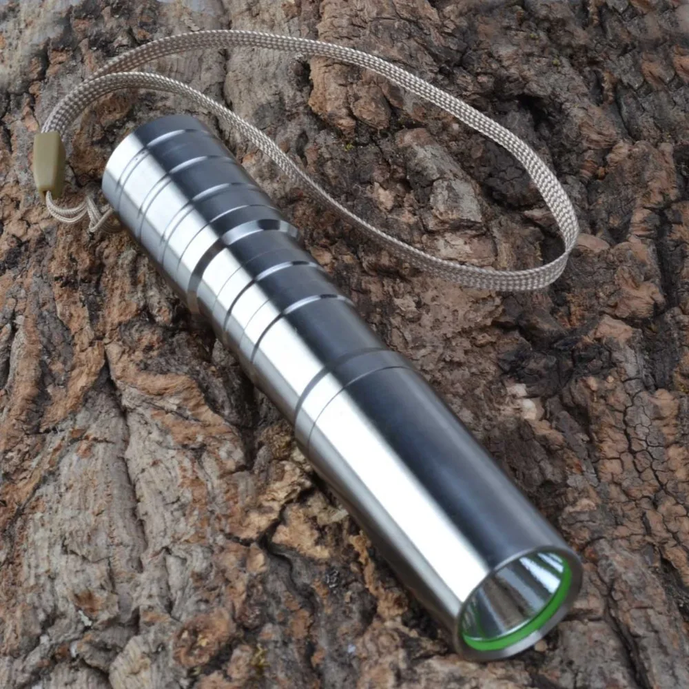 SingFire SF-75B CREE XPE R2 250LM 3-Mode White LED Stainless Steel Mini Flashlight(1*18650 Battery)-Silver
SingFire SF-75B CREE XPE R2 250LM 3-Mode White LED Stainless Steel Mini Flashlight(1*18650 Battery)-Silver