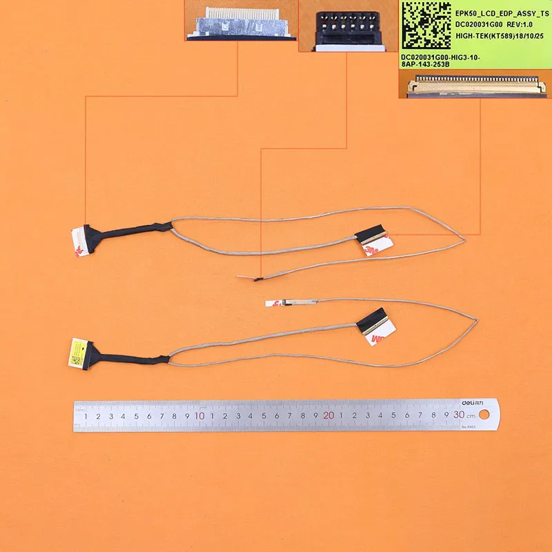 New Laptop Cable For HP 15-db 15-da 15-da0030nr 15-da0033wm TPN- C136 PN:DC020031G00 Replacement Repair Notebook LCD LVDS CABLE
New Laptop Cable For HP 15-db 15-da 15-da0030nr 15-da0033wm TPN- C136 PN:DC020031G00 Replacement Repair Notebook LCD LVDS CABLE