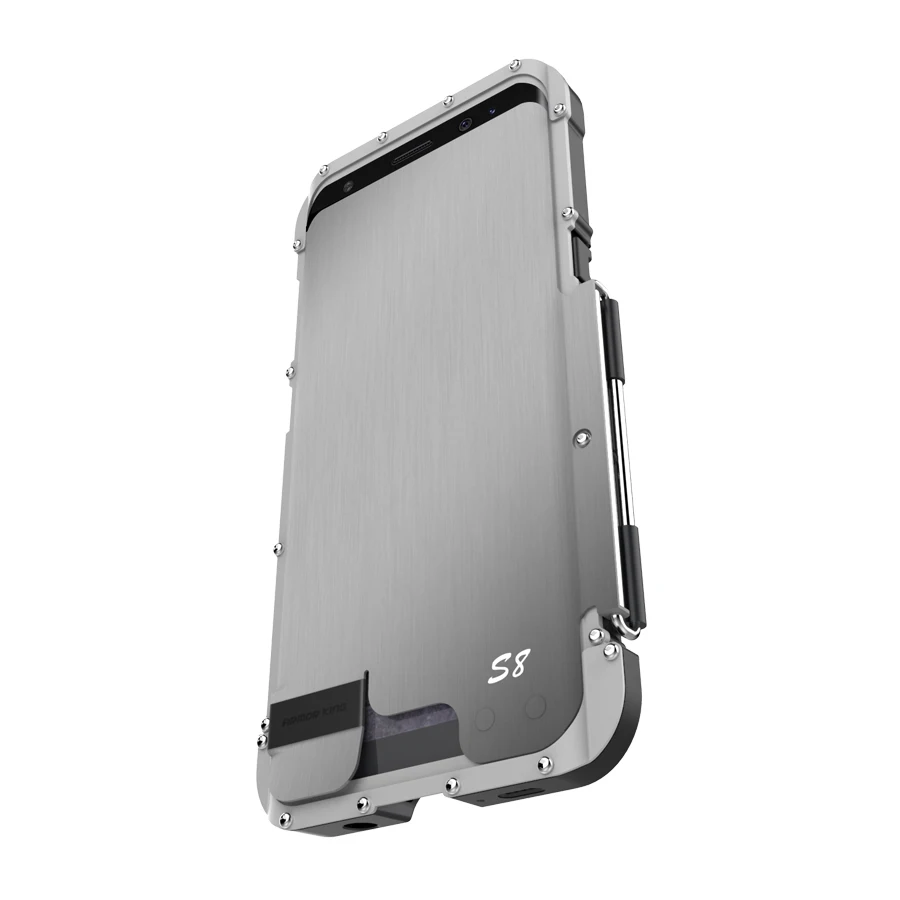 Чехол для Samsung S8 Plus роскошный 3D Блестящий жесткий алюминиевый металлический