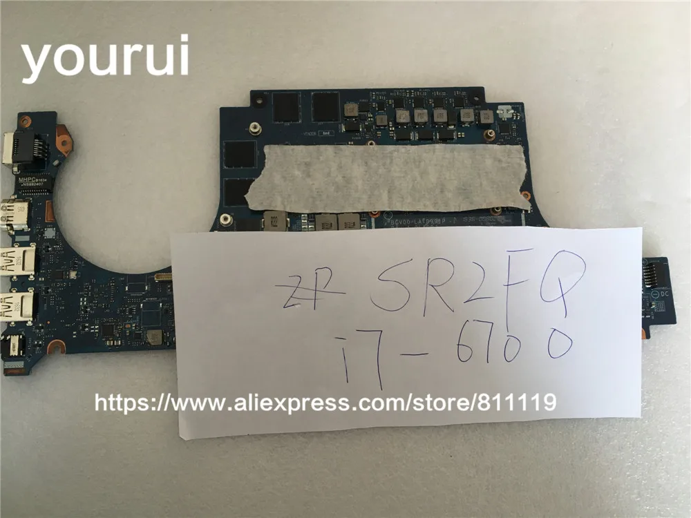 yourui For Motherboard For Dell Inspiron 7566 Laptop motherboard BCV00 LA-D991P REV:1.0(A00) I7-6700HQ CPU With graphic card
yourui For Motherboard For Dell Inspiron 7566 Laptop motherboard BCV00 LA-D991P REV:1.0(A00) I7-6700HQ CPU With graphic card