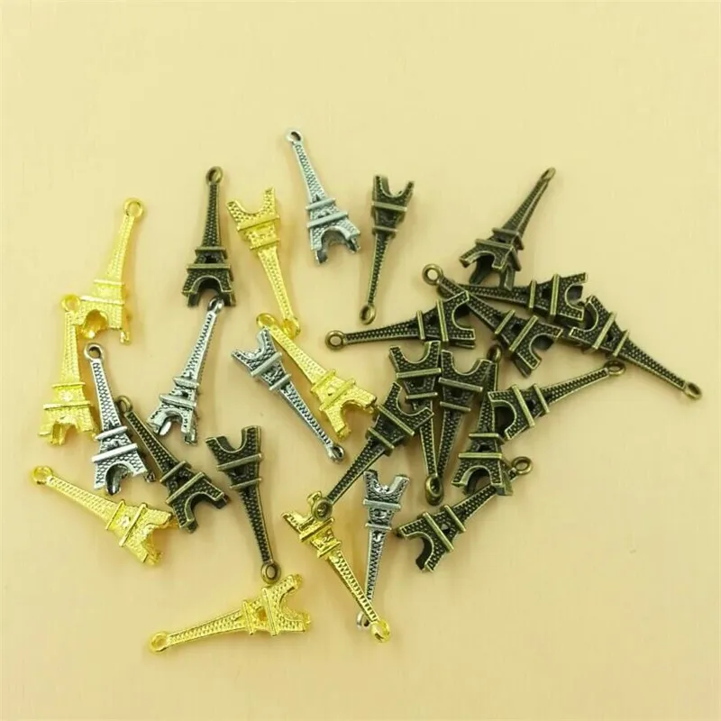 Alloy Mini Eiffel Tower Decoration Antique Silver, Bronze, Golden Eiffel Tower Charms Pendants Diy Jewelry Making 100pcs T418
Alloy Mini Eiffel Tower Decoration Antique Silver, Bronze, Golden Eiffel Tower Charms Pendants Diy Jewelry Making 100pcs T418