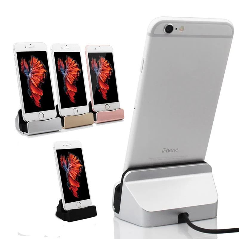 Магнитная адсорбционная док-станция 3 в 1 Type-C / Micro USB/IOS настольная зарядная