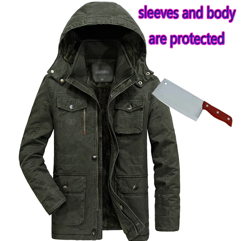 Self Defense Security Anti-cut Men Fleece Jacket Coat Knife Stab Resistant Stealth Police Military outfit Tactics hooded outwear
Self Defense Security Anti-cut Men Fleece Jacket Coat Knife Stab Resistant Stealth Police Military outfit Tactics hooded outwear
