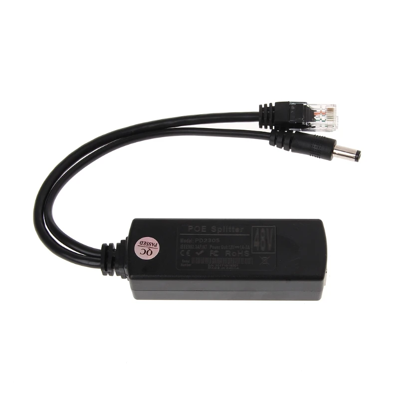 10/100M IEEE802.3at/af Power Over Ethernet PoE Splitter Adapter For IP Camera
10/100M IEEE802.3at/af Power Over Ethernet PoE Splitter Adapter For IP Camera