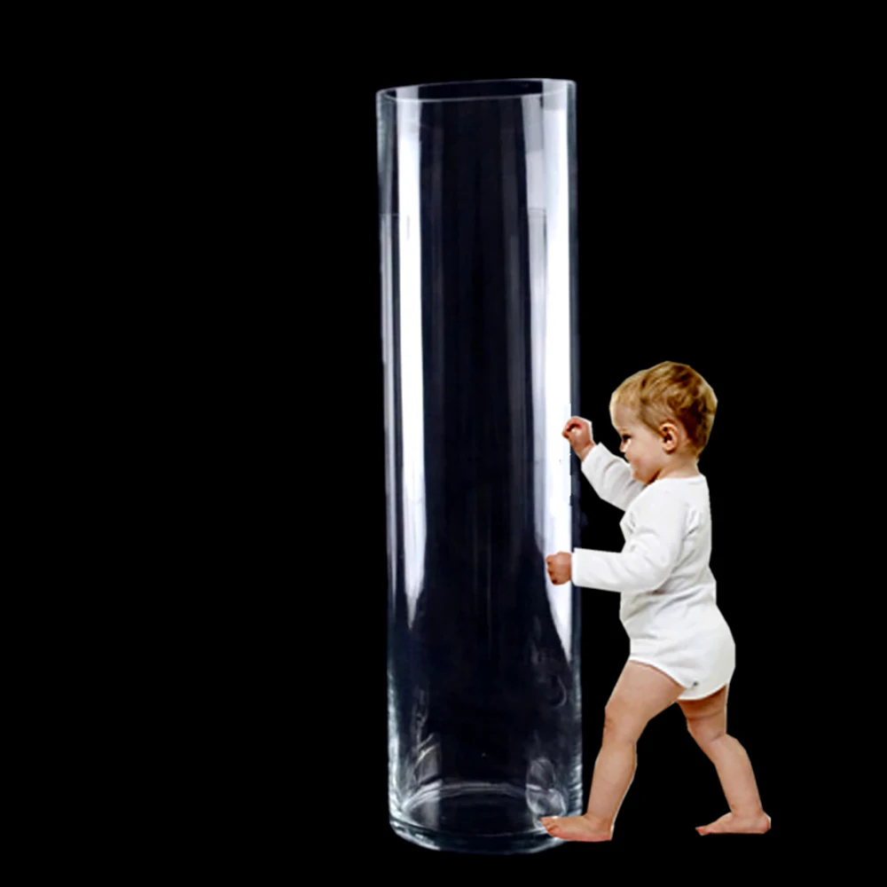 Acrylic Aquarium Aquarium Medium Cylindrical Living Room Falling Straight Aquarium Vase