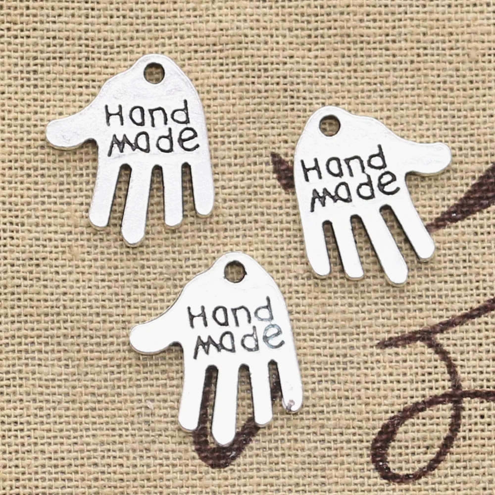 20pcs Charms Palm Hand Made Handmade 18x16mm Antique Pendant fit,Vintage Tibetan Silver color,DIY For Bracelet Necklace
20pcs Charms Palm Hand Made Handmade 18x16mm Antique Pendant fit,Vintage Tibetan Silver color,DIY For Bracelet Necklace