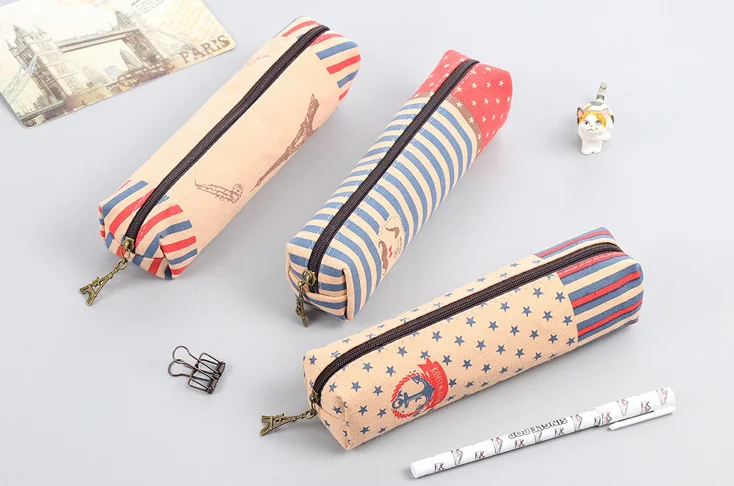 Vintage England style canvas Pencil Cases Simple pencil bag Storage Organizer Bag for kids gift School Supply Escolar
Vintage England style canvas Pencil Cases Simple pencil bag Storage Organizer Bag for kids gift School Supply Escolar