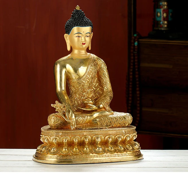 43CM LARGE # large Buddhist Buddhism HOME family efficacious Safety Protection Tibetan Gold-plated Medicine brass Buddha statue
43CM LARGE # large Buddhist Buddhism HOME family efficacious Safety Protection Tibetan Gold-plated Medicine brass Buddha statue