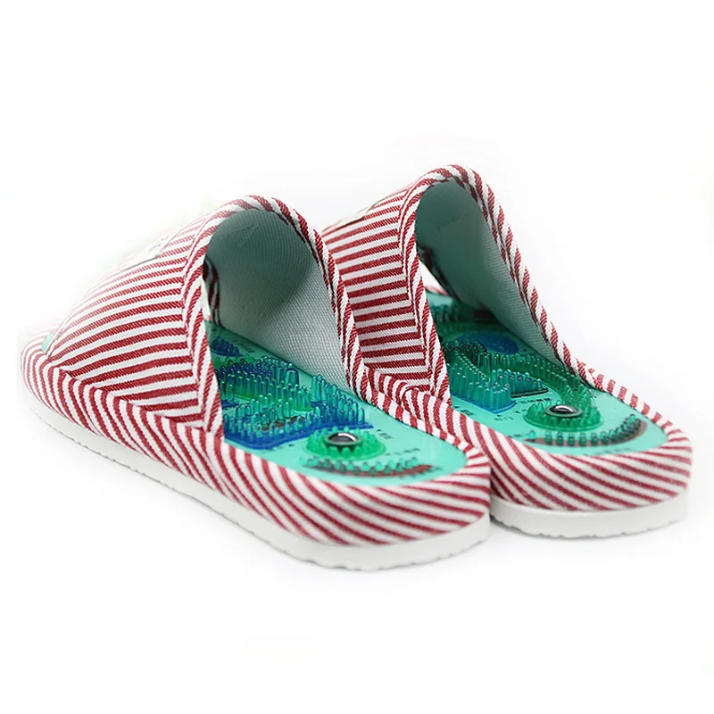 COOLSA New Arrival Men's Blue Stripe Essential Health Care Taichi Acupuncture Foot Massage Slippers with Magnet Indoor Shoes
COOLSA New Arrival Men's Blue Stripe Essential Health Care Taichi Acupuncture Foot Massage Slippers with Magnet Indoor Shoes