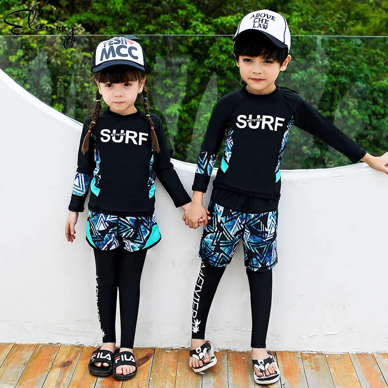 2019 Mujer Children Sport Swimsuit Long Sleeves High Quality 3 Pieces Baby Girl Boy Surfing Suits Beach Wear Sun Protection
2019 Mujer Children Sport Swimsuit Long Sleeves High Quality 3 Pieces Baby Girl Boy Surfing Suits Beach Wear Sun Protection