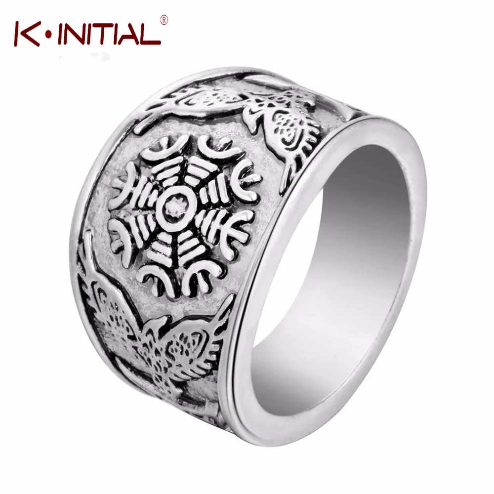 Kinitial New Snowflake Rings Oden's Ravens Symbol Retro Ring for Norse Viking Mens Christmas Raven Jewelry Wholesale Bijoux
Kinitial New Snowflake Rings Oden's Ravens Symbol Retro Ring for Norse Viking Mens Christmas Raven Jewelry Wholesale Bijoux