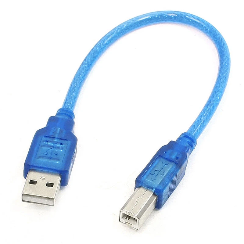 1 pc 1ft 30cm / 11.8 inch USB SHORT Type A Male to Type B Male USB 2.0 Printer Scanner Cable usb fingerprint Blue
1 pc 1ft 30cm / 11.8 inch USB SHORT Type A Male to Type B Male USB 2.0 Printer Scanner Cable usb fingerprint Blue