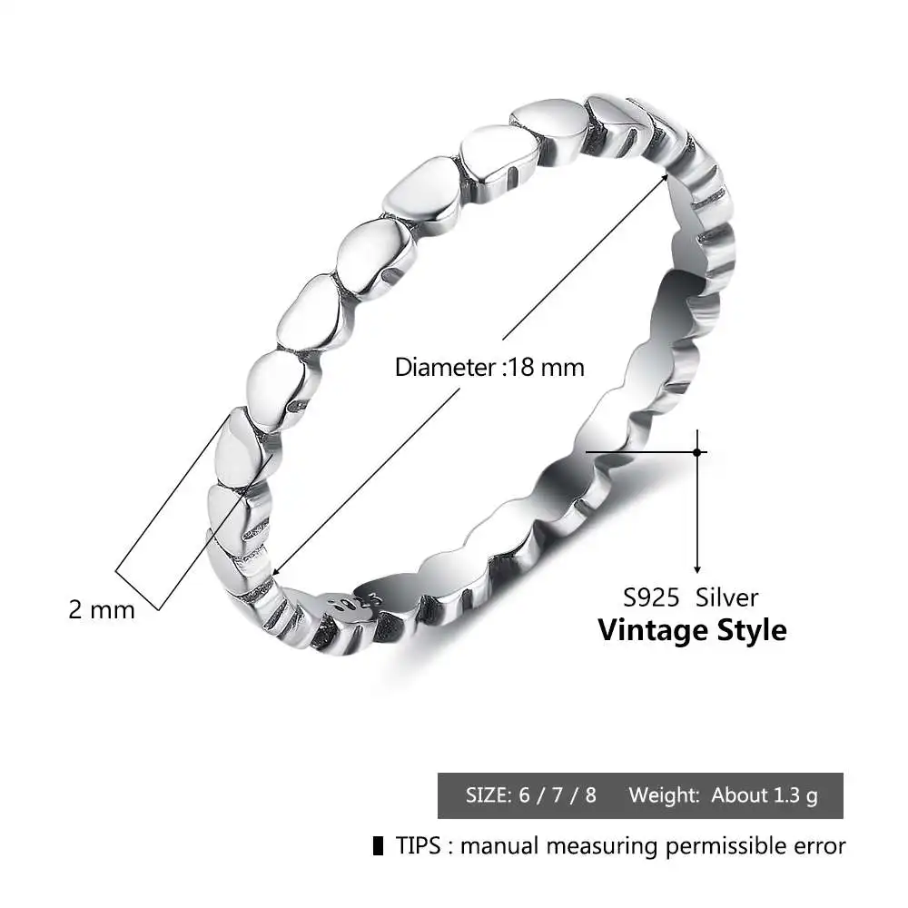 Genuine 925 Sterling Silver Stackable Rings Forever Love Heart Finger Ring Birthday Gift for Women Fine Jewelry (Lam Hub Fong)
Genuine 925 Sterling Silver Stackable Rings Forever Love Heart Finger Ring Birthday Gift for Women Fine Jewelry (Lam Hub Fong)
