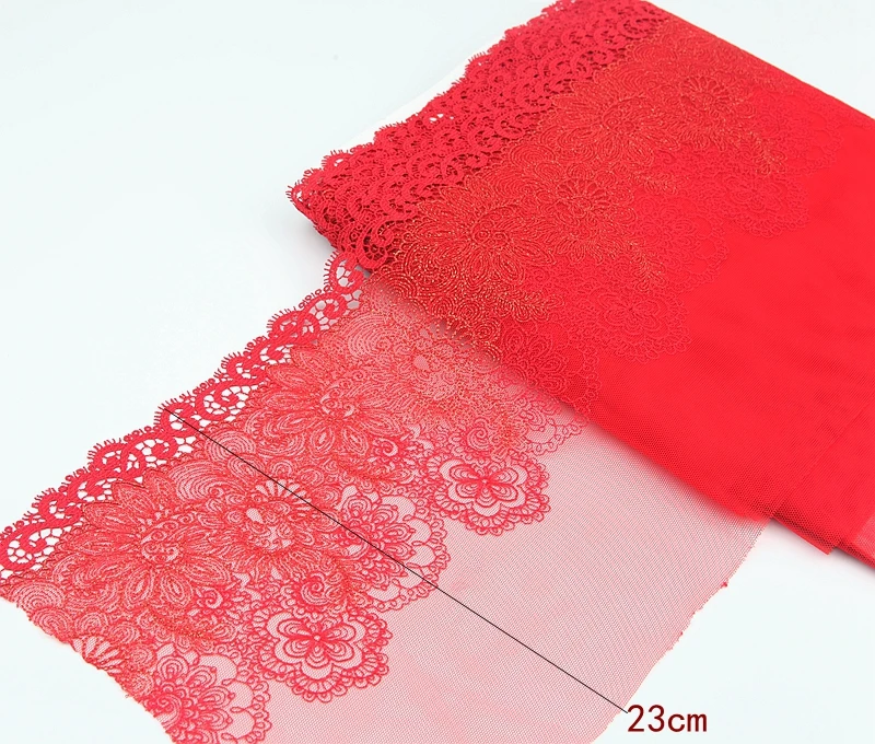2Yards Red +Golden Exquisite Embroidered Flower Lace Trim High Quality Lace Fabric DIY Craft&Sewing Dress Clothing Accessories
2Yards Red +Golden Exquisite Embroidered Flower Lace Trim High Quality Lace Fabric DIY Craft&Sewing Dress Clothing Accessories