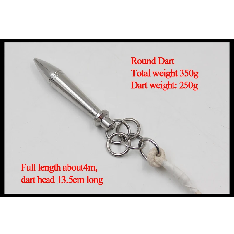 Kung Fu Weapons Stainless Steel Rope Dart Traditional Martial Arts Equipment with 4 M Rope
Kung Fu Weapons Stainless Steel Rope Dart Traditional Martial Arts Equipment with 4 M Rope