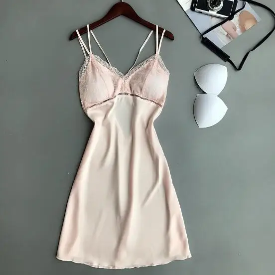 Fdfklak Summer night dress women nightgowns silk lace sleepwear nightdress female sexy nightgown ladies night wear shirt 2XL
Fdfklak Summer night dress women nightgowns silk lace sleepwear nightdress female sexy nightgown ladies night wear shirt 2XL