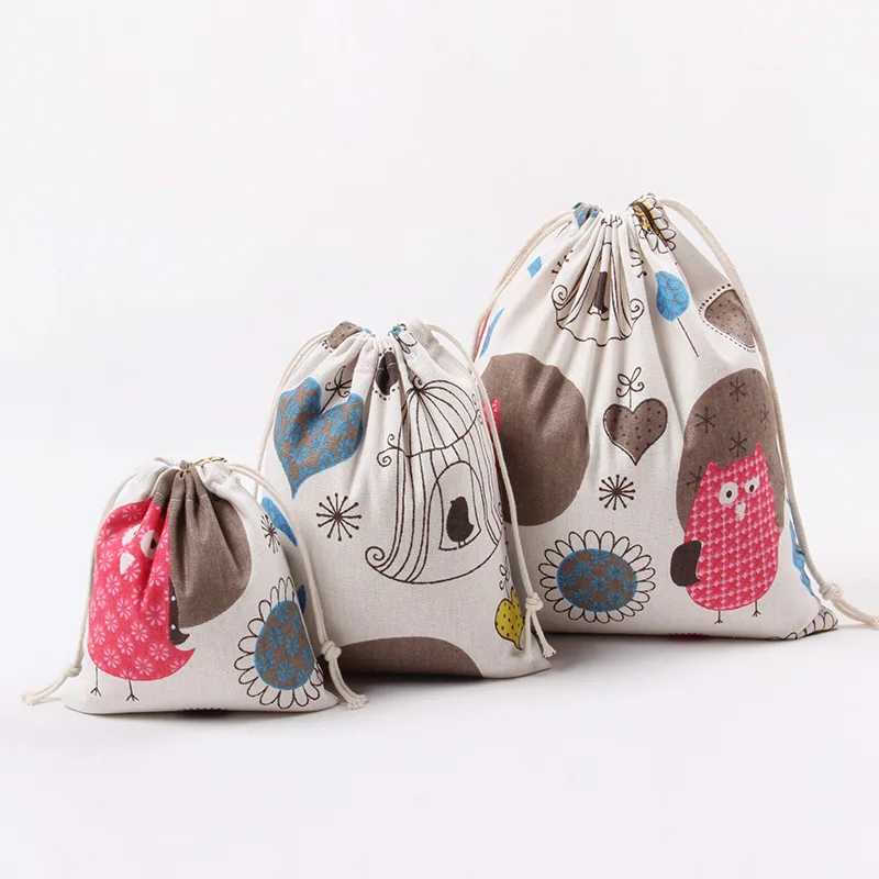 YILE Natural Cotton Linen Travelling Clothing Sorted Pouch String Closure Multi-purpose Bag Print Owls Love Heart N070
YILE Natural Cotton Linen Travelling Clothing Sorted Pouch String Closure Multi-purpose Bag Print Owls Love Heart N070