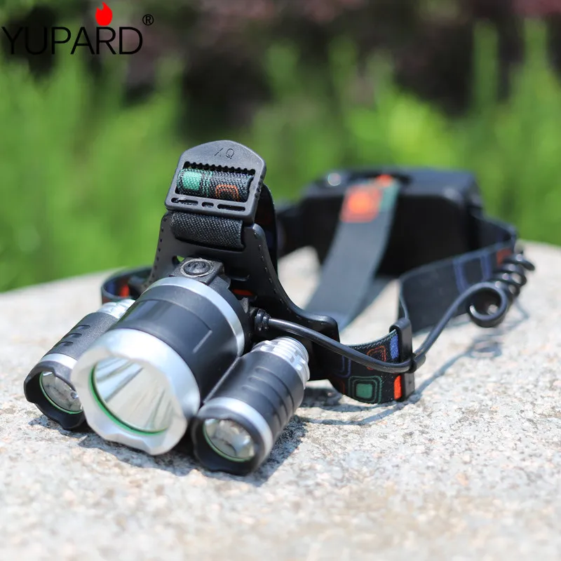 YUPARD 3x XM-L2 T6 led Rechargeable Headlamp Headlight Head lamp 4 Mode for bike light outdoor Lighting USB Power bank
YUPARD 3x XM-L2 T6 led Rechargeable Headlamp Headlight Head lamp 4 Mode for bike light outdoor Lighting USB Power bank
