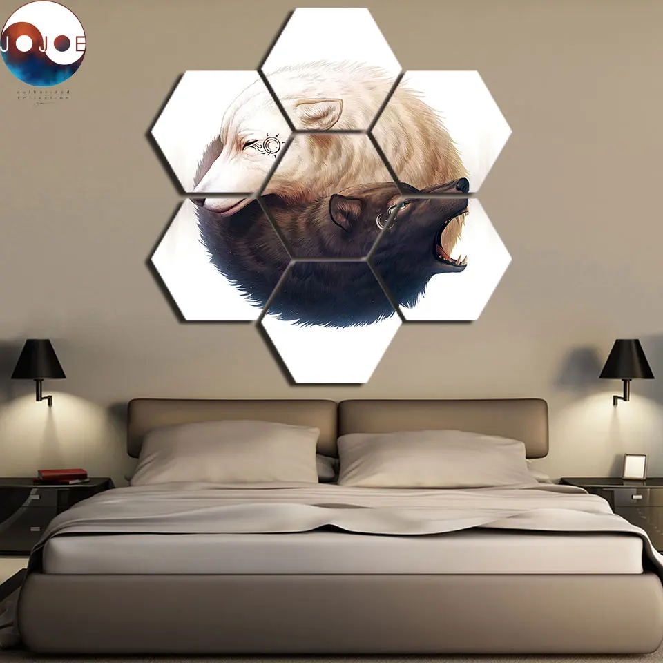 Yin and Yang by JoJoes Art Posters Wall Painting Art Home Decor Modern 7 Panels hexagon Print Painting Modular Pictures Canvas
Yin and Yang by JoJoes Art Posters Wall Painting Art Home Decor Modern 7 Panels hexagon Print Painting Modular Pictures Canvas