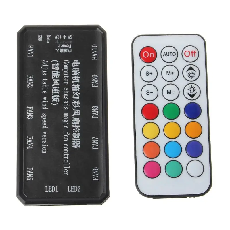 Adjustable LED Computer PC Cooling Fan Cooler Controller for CPU+IR Remote Control Cooling Shell Heat Sink Accessories
Adjustable LED Computer PC Cooling Fan Cooler Controller for CPU+IR Remote Control Cooling Shell Heat Sink Accessories